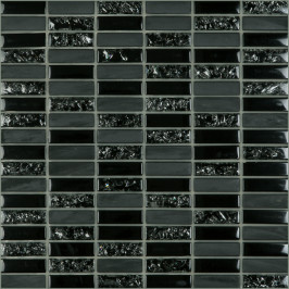 Mosaïque sur filet | 30x30 cm | Tilestone Bradford Black Mosaïque sur filet | 30x30 cm | Tilestone Bradford Black